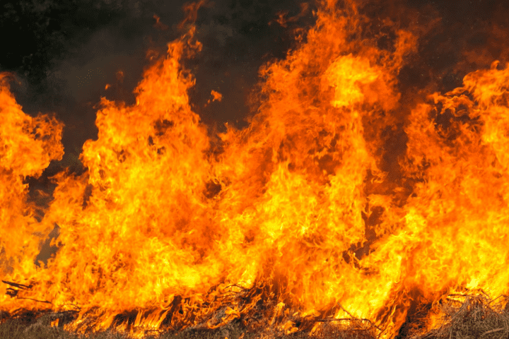 incendio imprudente en Vinaròs